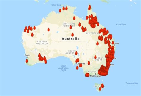 alice springs fire map